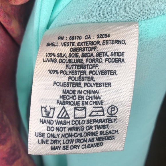 Anthro Maeve Cleome Silk Ombre Print Dress - Picture 8 of 8